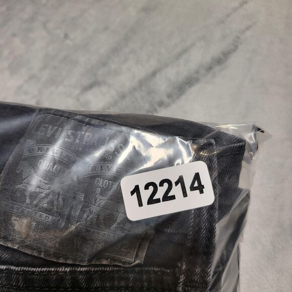 Levi's 511 Jeans Mens 28x30 Black Denim Slim Fit Stretch Five Pocket Zip Fly - Picture 10 of 10